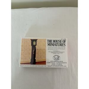 Dollhouse The House Of Miniatures Kit William And Mary Tall Case Clock 40018 NEW